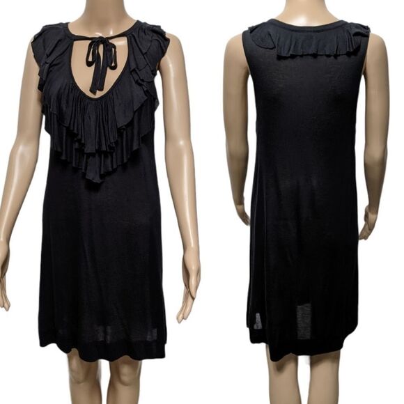 SOFT JOIE Ruffle Tie Neck Sleeveless Dress XS - Picture 1 of 7